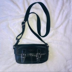 Vintage Authentic Coach Black Leather Bag